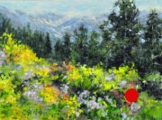 "High Country July," 9 x 12 inches. Oil. Sold.