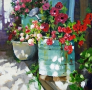 "Dappled Light," 12 x 12 inches. Oil. Sold.