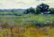 "Sunrise Near Boulder," 11 x 14 inches. Oil. Sold.