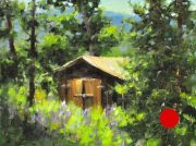 "Lupine Season," 9 x 12 inches. Oil. Sold.
