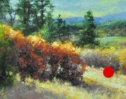 "Ranchlands," 8 x 10 inches. Oil. Sold.