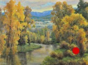 "Sunset Glow," 30 x 40 inches. Oil. Sold.