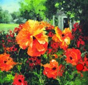 "A Day in May," 16 x 16 inches. Oil. Sold.