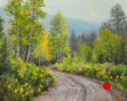 "After the Rain," 24 x 30 inches. Oil. Sold.