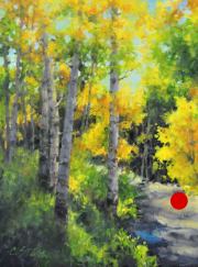 "Autumn Path," 16 x 12 inches, Oil. Sold.