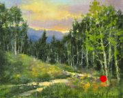 "Flower Patch," 8 x 10 inches. Oil. Sold.