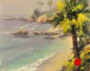 "Foggy Laguna Beach," 8 x 10 inches, Oil. Sold.