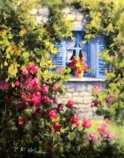 "Giverny Charm," 10 x 8 inches. Oil.