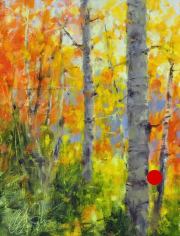 "Hanging On," 8 x 6 inches, Oil. Sold.