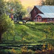 "Hazy Lazy Day," 16 x 16 inches, Oil.