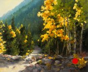 "Hidden Path," 18 x 22 inches. Oil. Sold.