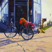 "Incognito," 12 x 12 inches. Oil. Sold.