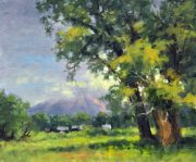 "Monsoon," 10 x 12 inches, Oil. Sold.