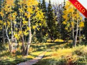 "Perfect Hike," 12 x 16 inches, oil. Sold.