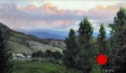 "Quiet Evening," 12 x 20 inches. Oil. Sold.