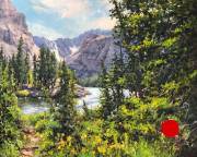 "Rocky Mountain High," 24 x 30  inches. Oil. Sold.
