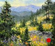 "Scrub Oak," 10 x 12 inches, Oil. Sold.