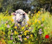 "Snack Time," 10 x 12 inches, Oil. Sold.
