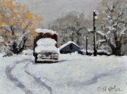 "Snowed In," 6 x 8 inches. Oil. Sold.
