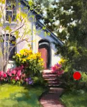 "Spring Walk," 10 x 8 inches. Oil. Sold.