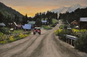 "Tough Day at the Office," 20 x 30 inches. Oil. Sold.