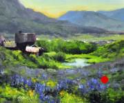 "View of the Valley," 10 x 12 inches. Oil. Sold.