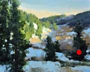 "Warm Up Coming," 8 x 10 inches. Oil. Sold.