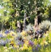 "Wildflower Season," 12 x 12 inches, Oil.  Sold.