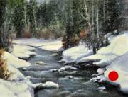 "Winter Serenade II," 20 x 26  inches. Oil. Sold.