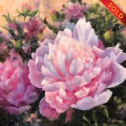 "Star of the Show," 12 x 12 inches. Oil. Sold.