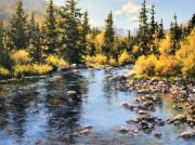 "Fall on the Eagle River," 18 x 24 inches. Oil.